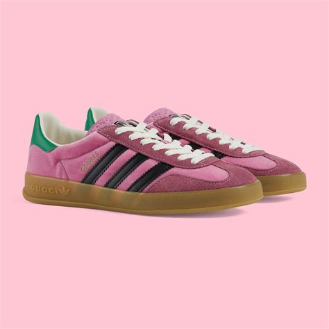 addidas gucci pink|pink Gucci Adidas shoes.